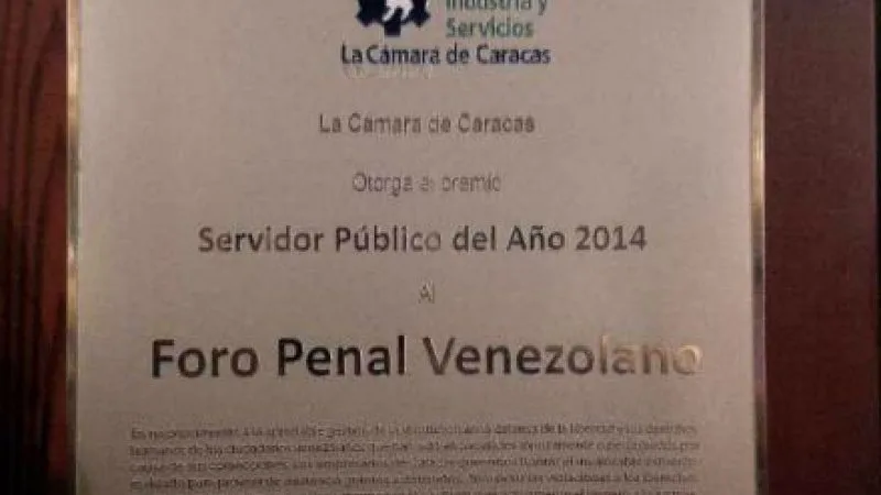 Foro Penal Venezolano fue reconocido con el premio “Servidor Público del Año”