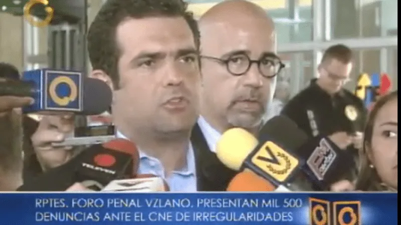 Foro Penal Venezolano consignó 1.500 denuncias electorales ante el CNE