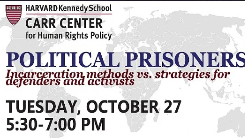 Presos políticos y uso político de la justicia se discuten en foro en la Universidad de Harvard