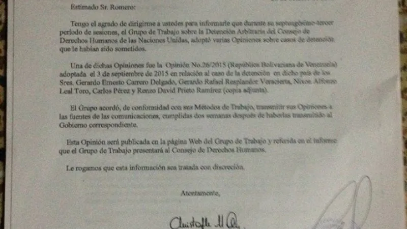 Caso Campamento PNUD Caracas