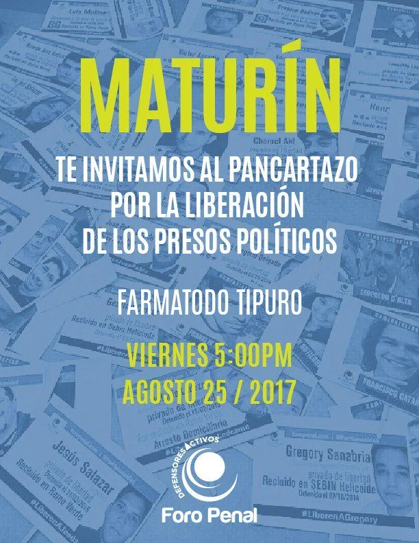 Pancartazo por la Liberación de Presos Políticos - Maturín