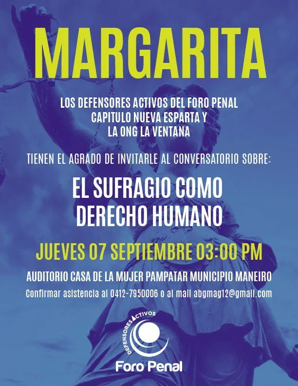 Conversatorio “El Sufragio como Derecho Humano” - Margarita