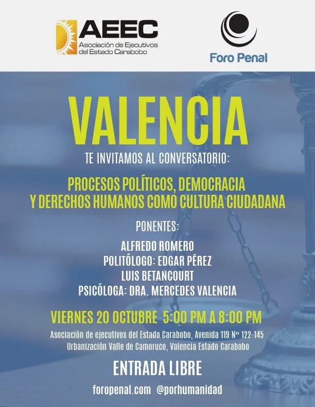 Conversatorio “Procesos políticos, democracia y derechos humanos como cultura ciudadana”