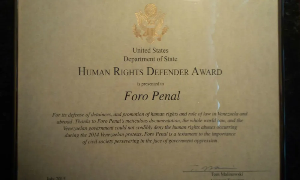 Human Rights Defender Award 2014