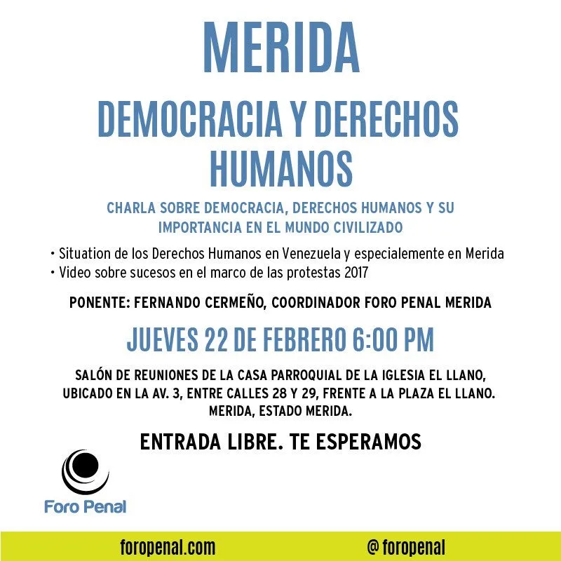 Democracia y Derechos Humanos. Mérida