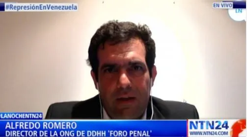 Represión en Venezuela. Alfredo Romero en NTN24 Programa La Noche