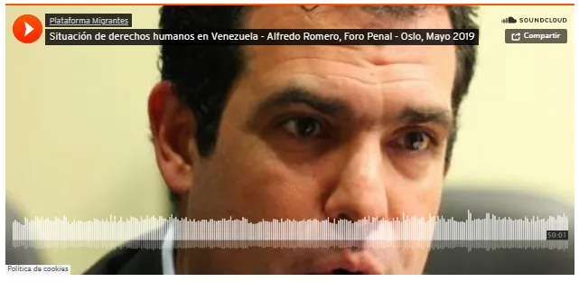 Plataforma Migrantes: Situación de Derechos Humanos en Venezuela- Oslo, Mayo 2019