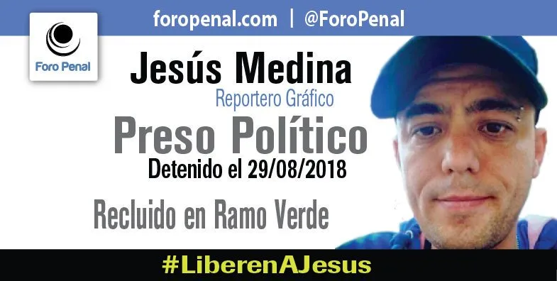 El CPJ y Human Rights Watch instan a Venezuela a liberar a Jesús Medina