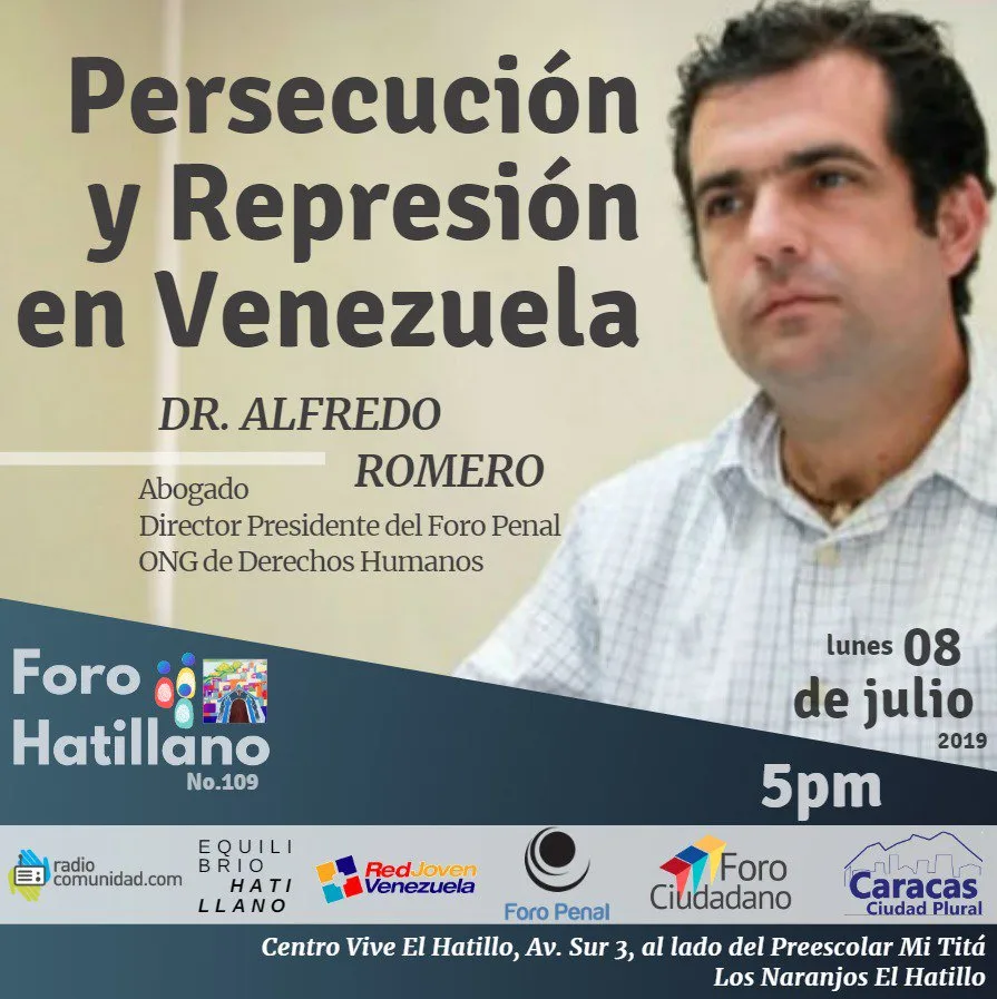 Foro "Persecución y Represión en Venezuela" @forohatillano @foropenal