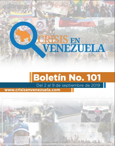 Crisis en Venezuela. Boletín No.101. Del 02 al 09 de Septiembre