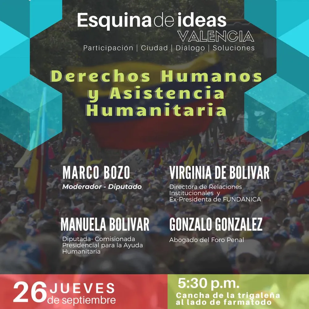 Esquina de ideas "Derechos Humanos y Asistencia Humanitaria"  -Carabobo