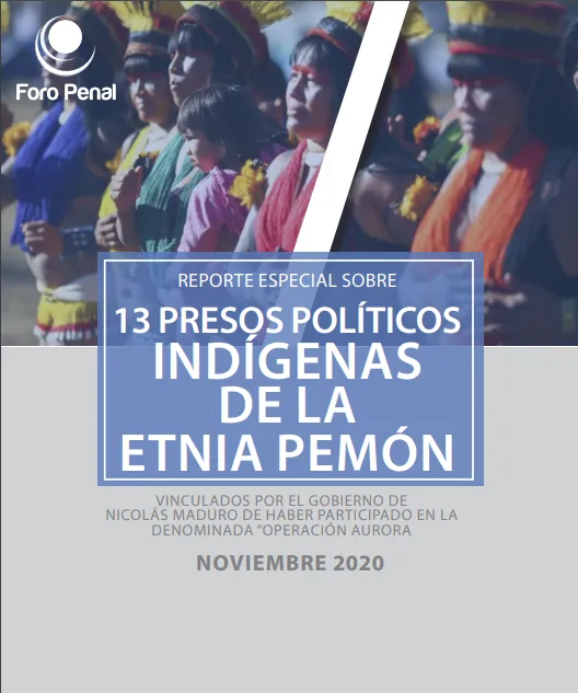 Reporte Especial- 13 PRESOS POLÍTICOS INDÍGENAS DE LA ETNIA PEMÓN - Noviembre 2020