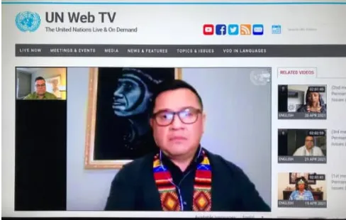 Foro Permanente sobre Cuestiones Indigenas de la ONU el 22 de abril de 2021