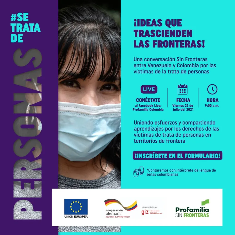 Ideas que Transcienden Las Fronteras (Venezuela y Colombia) por las Víctimas de Trata de Personas. Táchira 23 de julio de 2021