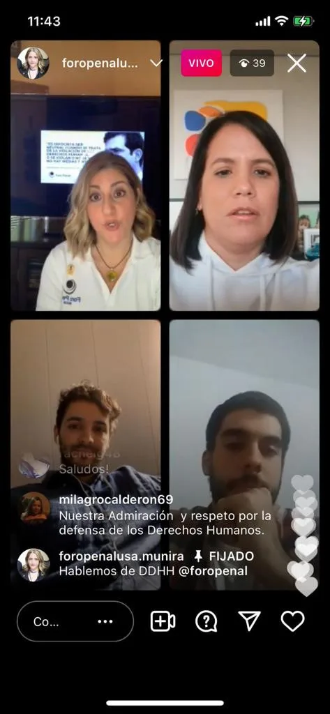 Historias del Foro Penal 𝙄𝙣𝙨𝙩𝙖𝙜𝙧𝙖𝙢 𝙇𝙞𝙫𝙚 por «Santiago De Viana» Miami 17 de Octubre de 2021