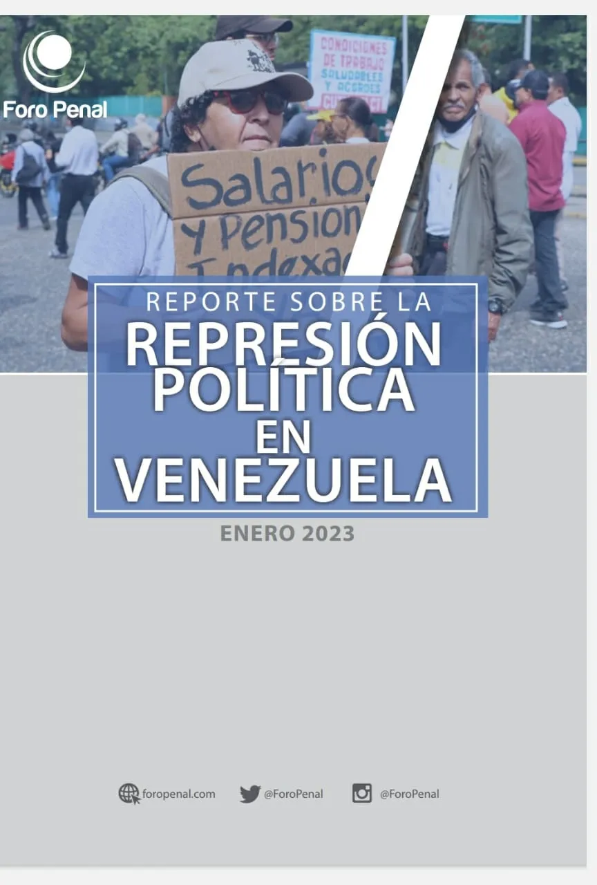 REPORTE SOBRE LA REPRESIÓN EN VENEZUELA. ENERO 2023