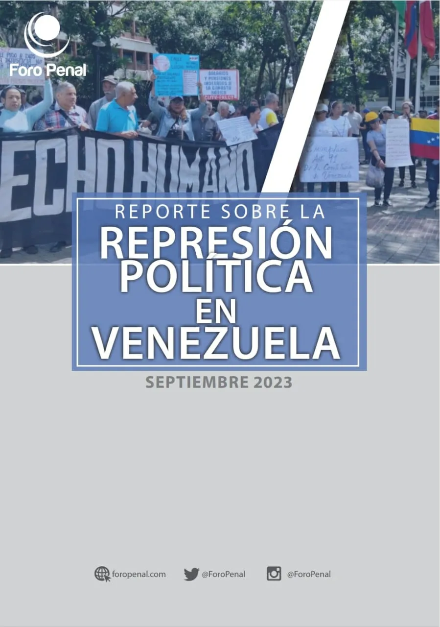 REPORTE SOBRE LA REPRESIÓN EN VENEZUELA. SEPTIEMBRE 2023
