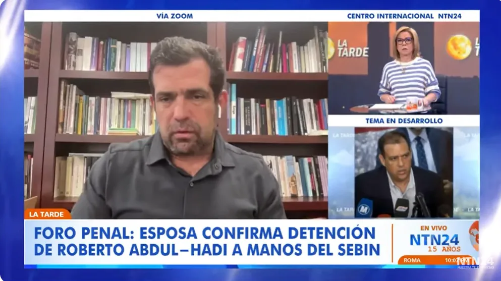 Se define como desaparición forzosa: Foro Penal sobre la detención de Roberto Abdul-Hadi