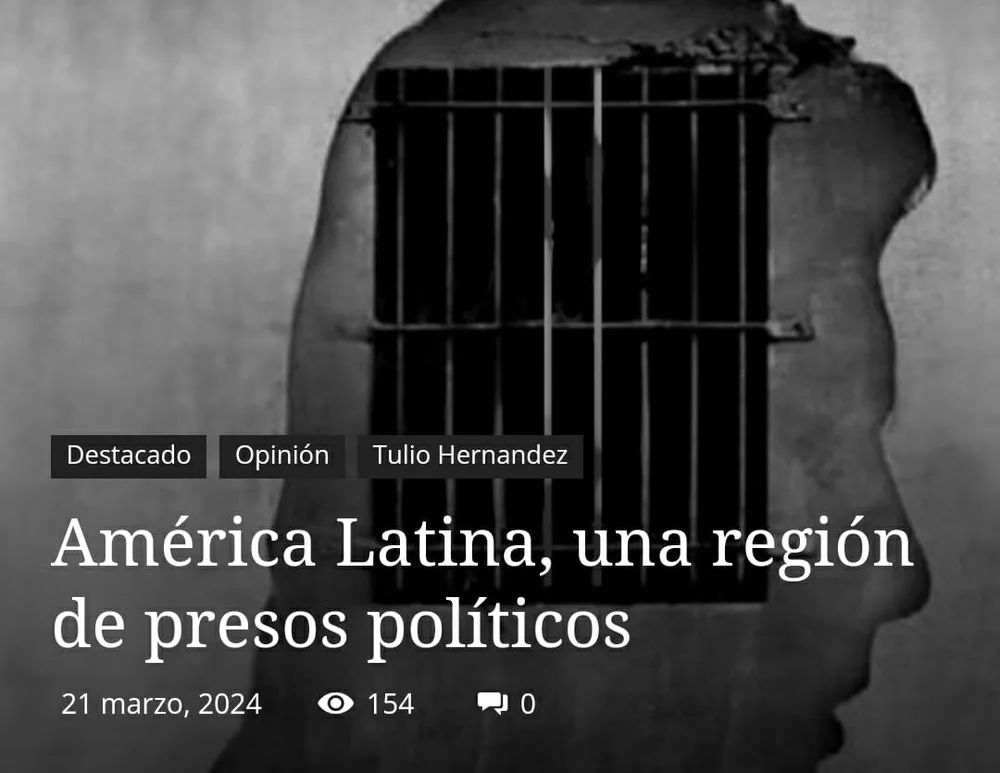 América Latina, una región de presos políticos