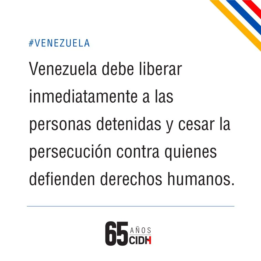 CIDH condena detenciones arbitrarias de manifestantes en Venezuela