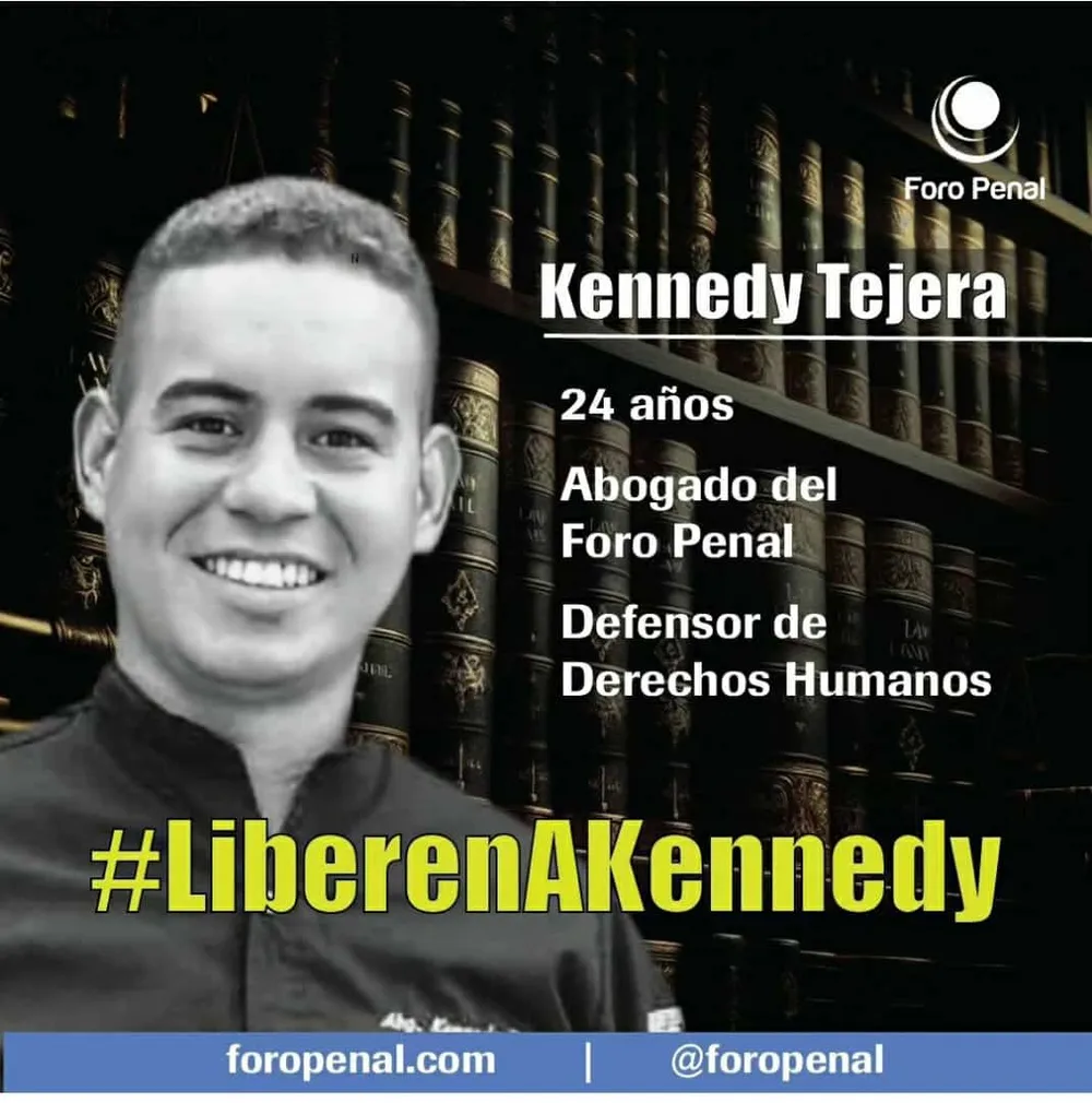 Kennedy Tejeda, abogado Foro Penal detenido el 2 de agosto 2024