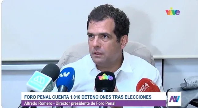 Foro Penal cuenta 1.010 detenciones postelectorales. VivoPlay. 5 de agosto 2024