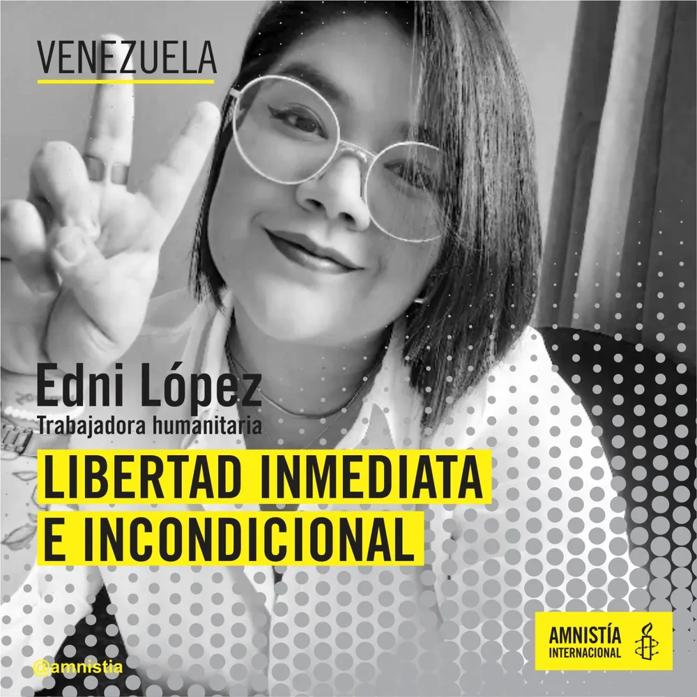 Amnistía Internacional sobre la detención de la activista DDHH Edni López