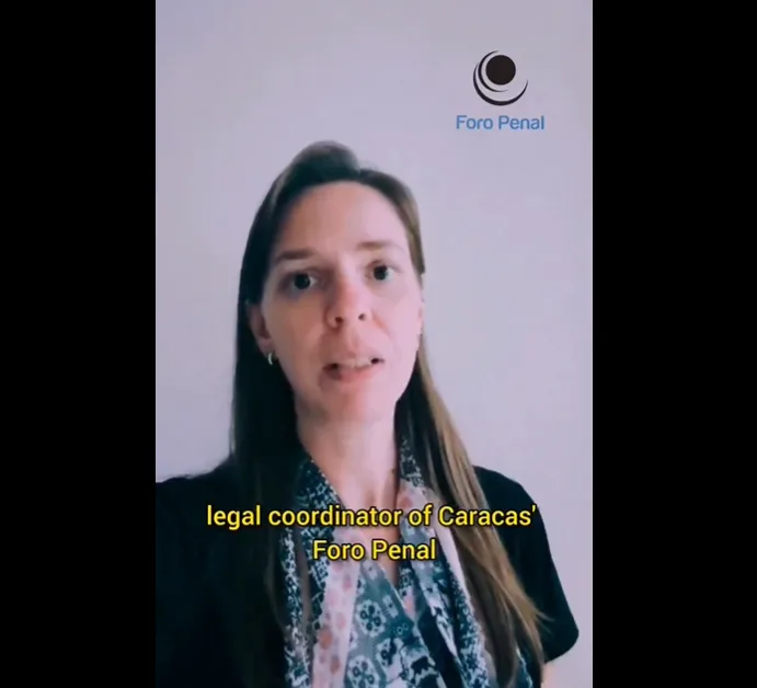Stefania Migliorini, Coordinadora jurídica Caracas sobre condena de sindicalista  Robert Franco y otros
