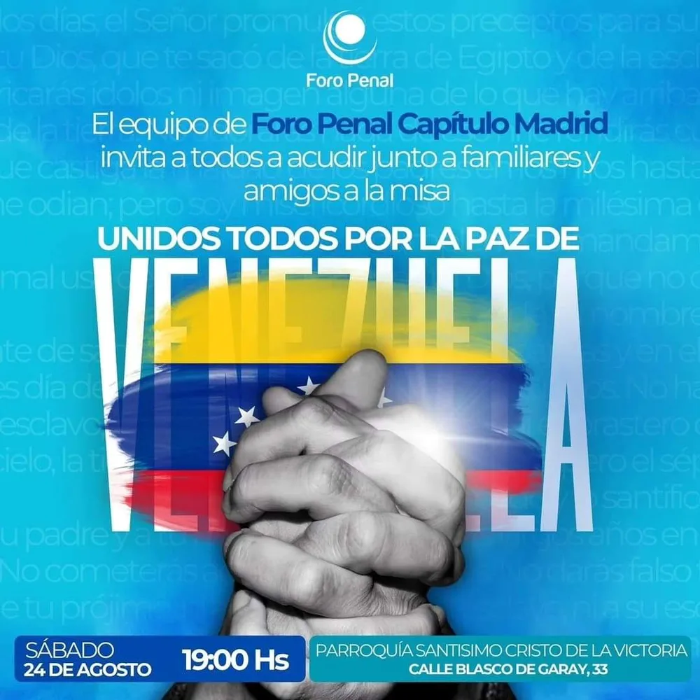 Foro Penal Capitulo Madrid: Misa Unidos por la Paz
