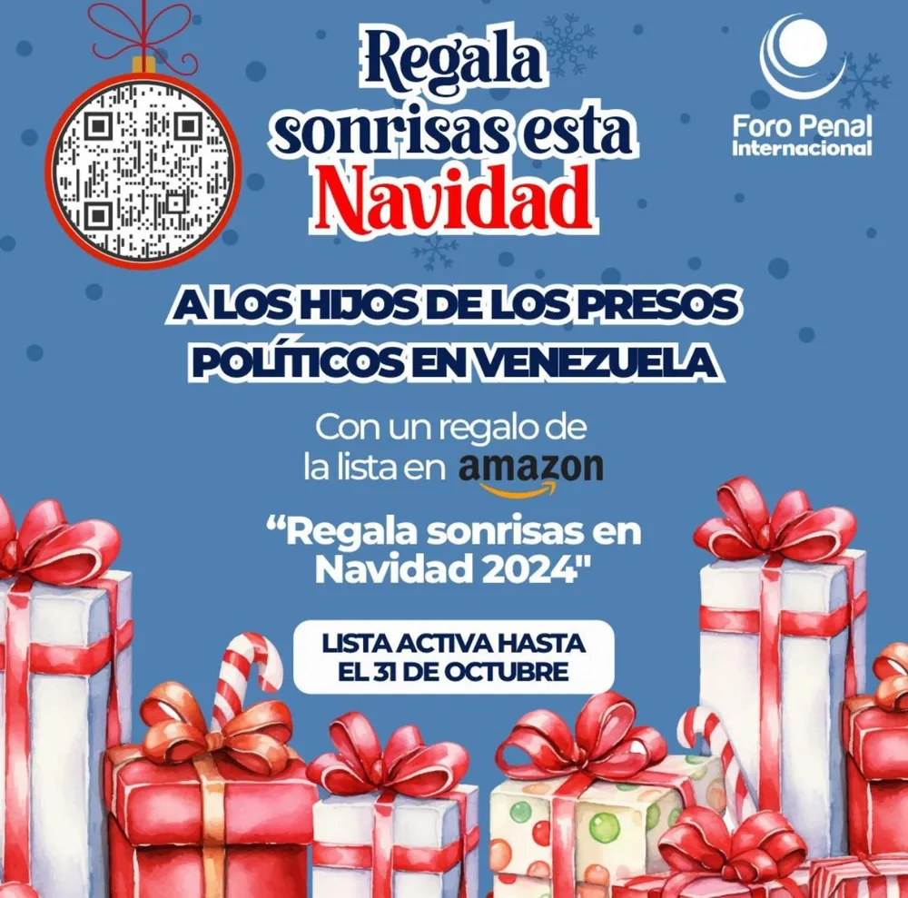 Foro Penal inicia campaña: Regala sonrisas en Navidad 2024