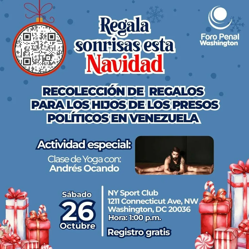 Foro Penal Washington sobre la campaña Regala sonrisas esta Navidad