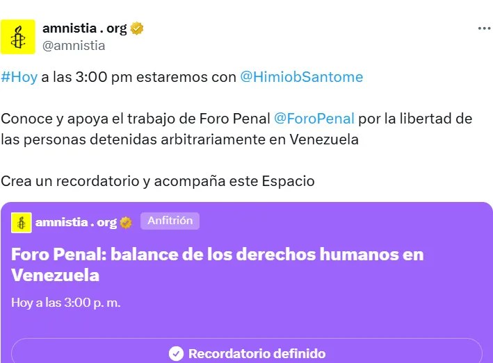 Conoce y apoya el trabajo de Foro Penal por la libertad de las personas detenidas arbitrariamente en Venezuela
