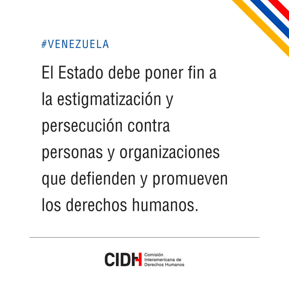 CIDH rechaza las declaraciones estigmatizantes de Diosdado Cabello, Ministro del Poder Popular para Relaciones Interiores, Justicia y Paz, quien, el 28 de mayo