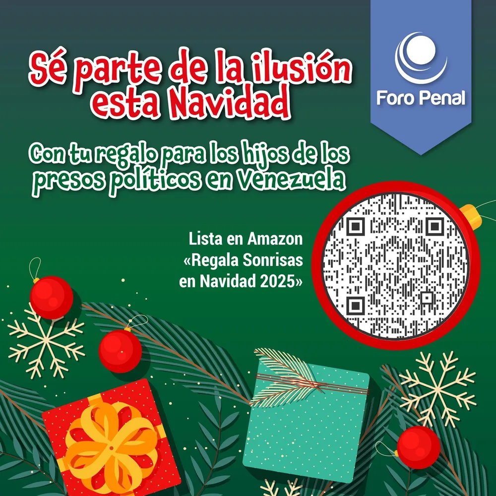 Foro Penal inicia campaña: Regala sonrisas en Navidad 2025