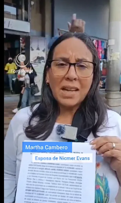 Foro Penal sobre la detención arbitraria de Nicmer Evans