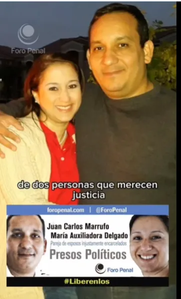 Foro Penal sobre los esposos Marrufo Delgado, presos políticos europeos arbitrariamente detenidos en Venezuela