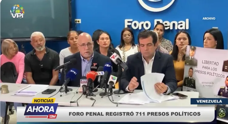 ONG Foro Penal registra 711 presos políticos en Venezuela. VPITv