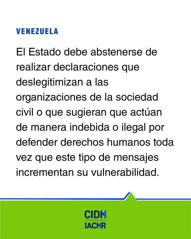 CIDH rechaza las declaraciones realizadas por el Ministro del Interior en contra de organizaciones que defienden a personas detenidas por razones políticas