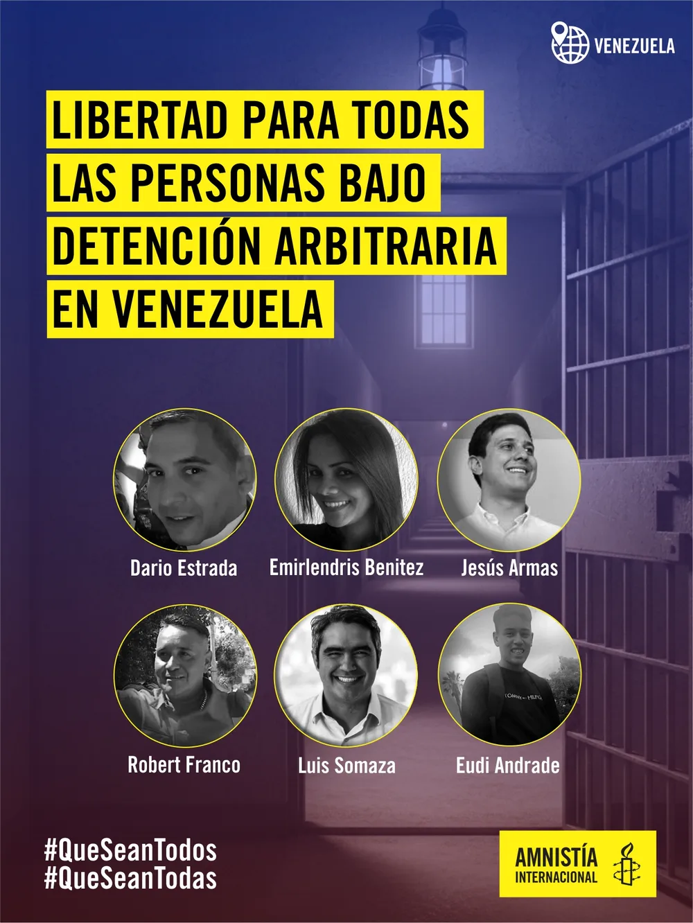 Libertad para todos los presos por motivos políticos