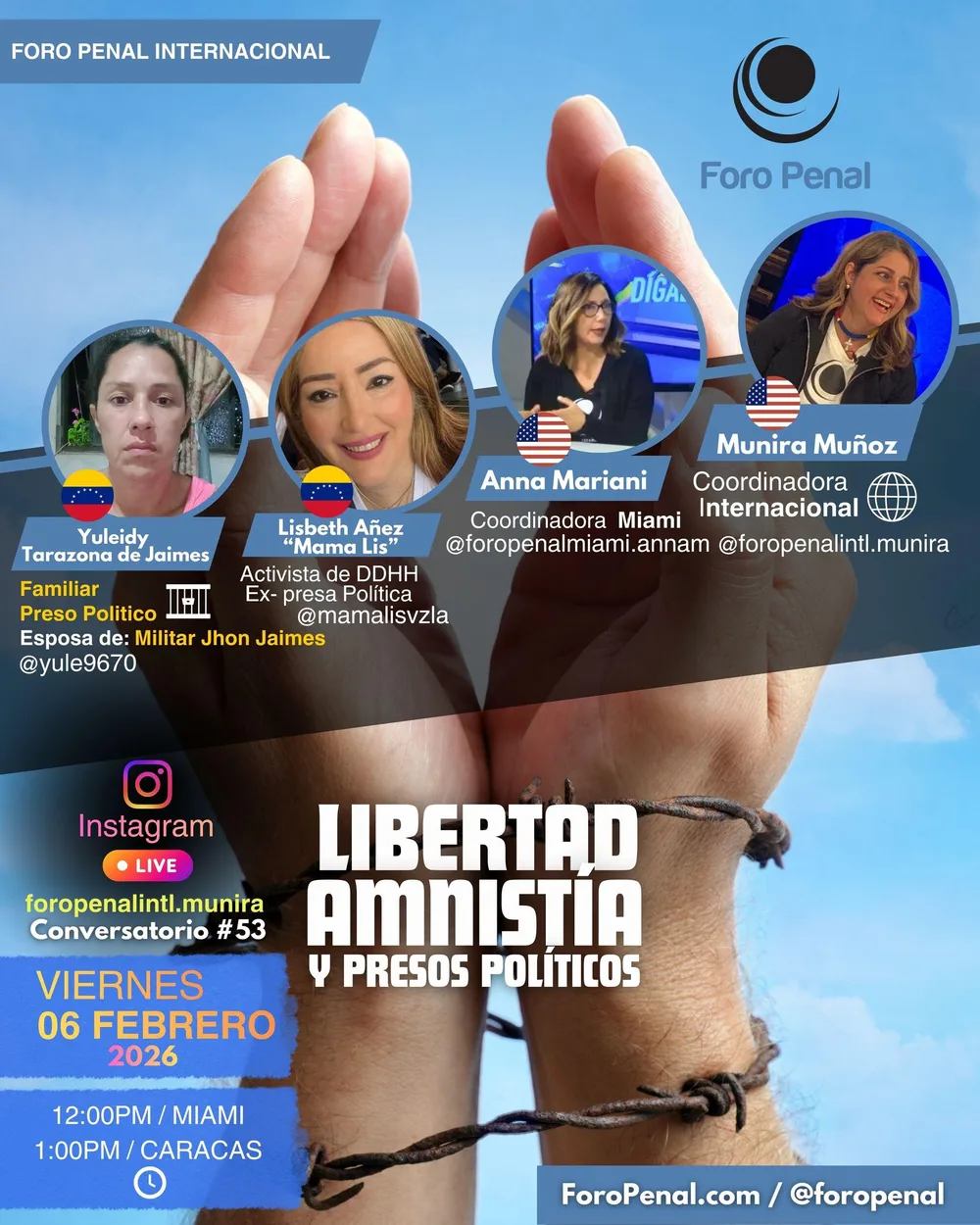 Libertad, Amnistía, y Presos Políticos 6/2/2026
