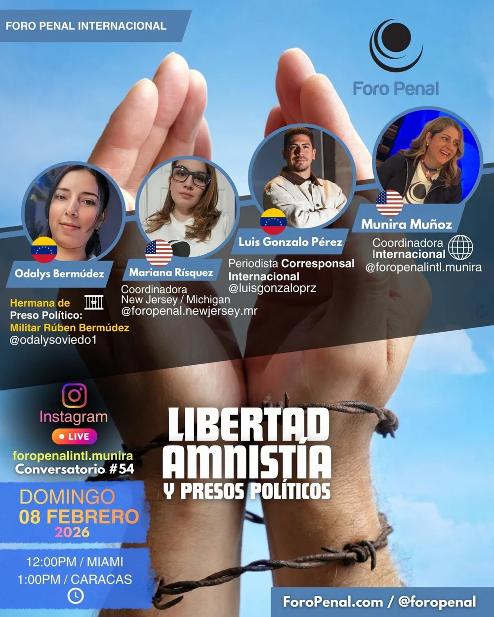 Libertad, Amnistía, y Presos Políticos 8/2/2026