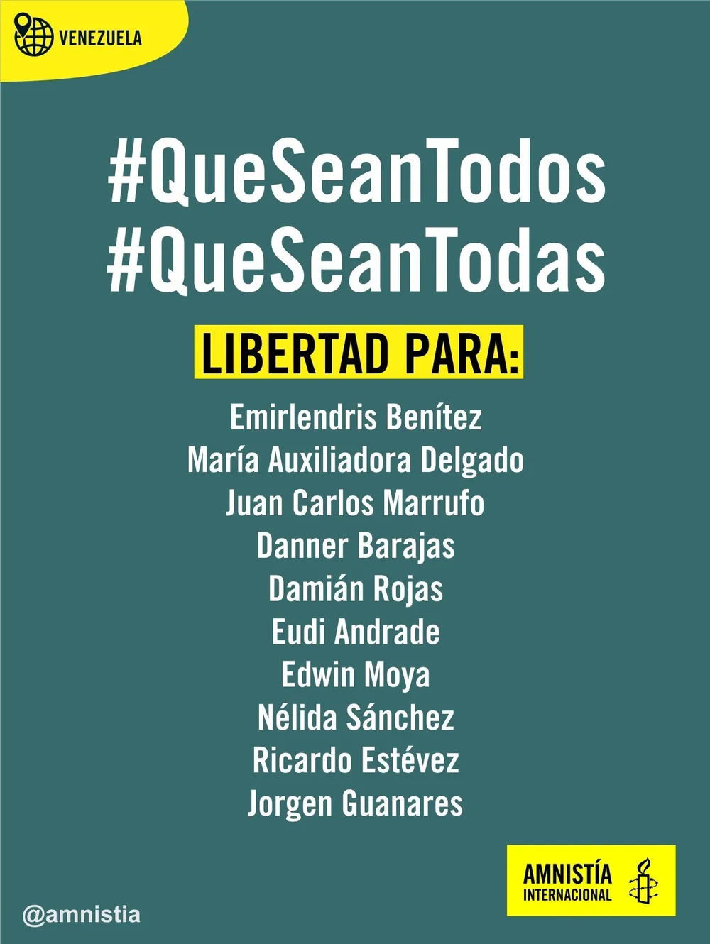 Amnistía Internacional sobre detenciones arbitrarias en Venezuela