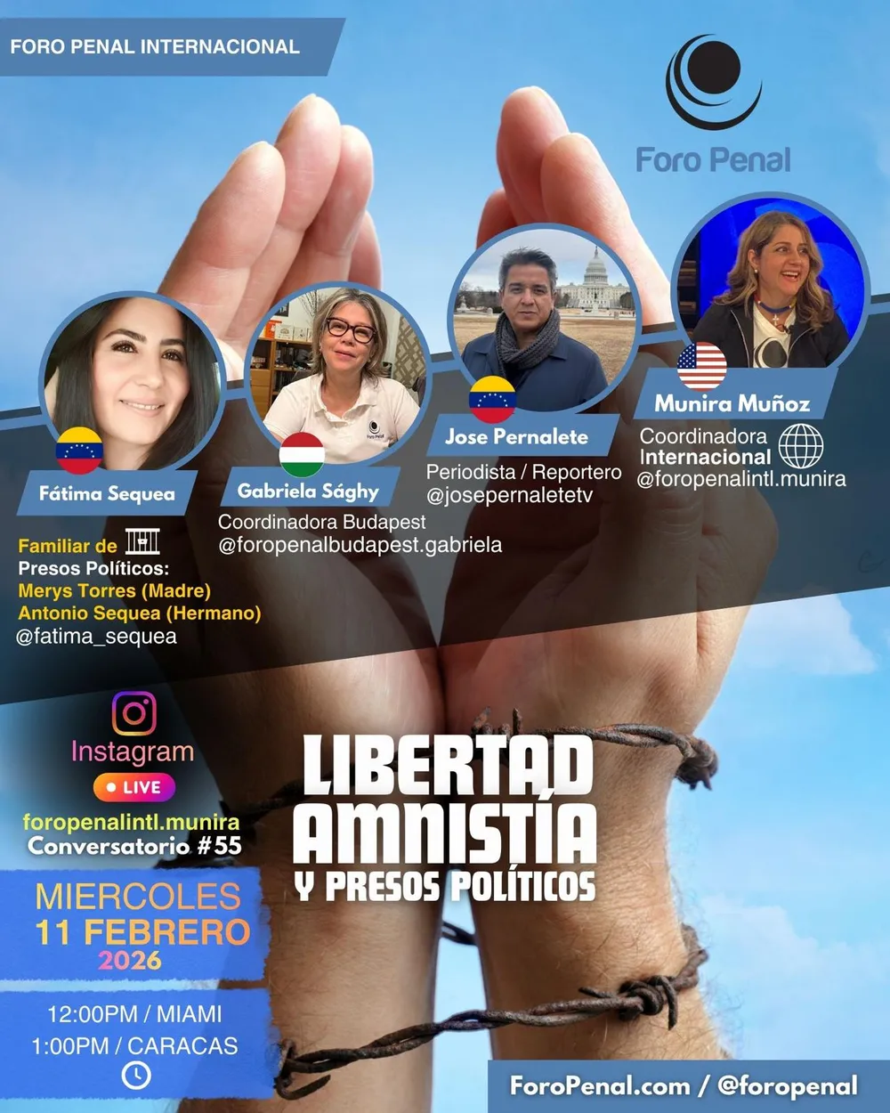 Libertad, Amnistía, y Presos Políticos 11/2/2026