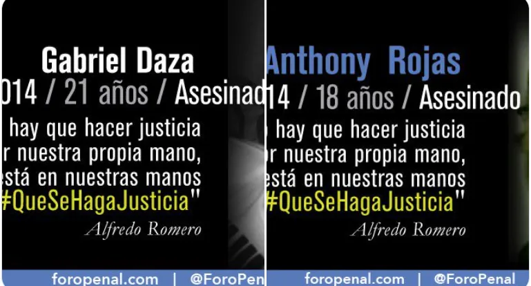 Foro Penal en memoria de las victimas de la represión del estado venezolano 18/2/2026