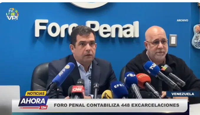 ONG Foro Penal contabiliza 448 excarcelaciones de presos políticos