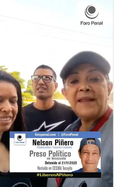 Abogado Foro Penal Carabobo en cárcel CESMA Tocuyito  esperando  la liberación de Nelson Piñero