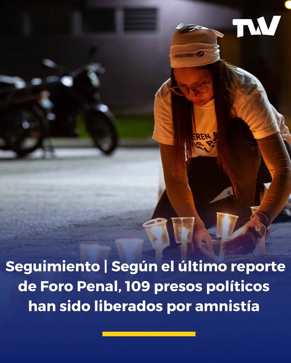 Seguimiento: Según el ultimo reporte de Foro Penal, 109 presos políticos han sido liberados por amnistía
