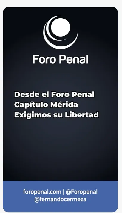 Foro Pernal Mérida pide libertad por los Presos Políticos de la region