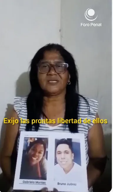 Madre del preso político Bruno López clama por su libertad