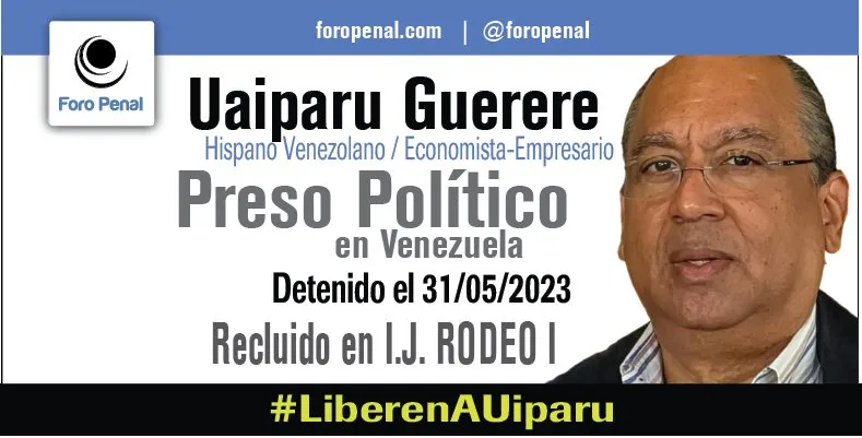 Foro Penal sobre situación del preso político Uaiparu Güerere López